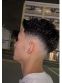 スキンフェード × フェザーアップ