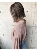 コントラストハイライト　ボブ