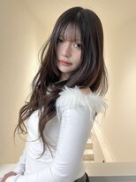 アイトーキョーエス 渋谷(AI TOKYO S)&nbsp;着物ヘア/ダークアッシュ/ミディアムレイヤーカット/渋谷