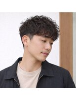 スープレックス ヘアーデザイン(SOUPREX HAIR DESIGN)&nbsp;メンズツーブロックナチュラルパーマ　20代 30代 40代 50代 60代