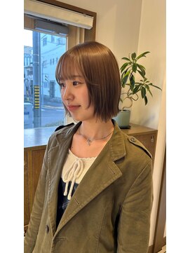 アフェクション 大曽根店 ハッシュカット顔周りカットシャギーカットダークブラウン