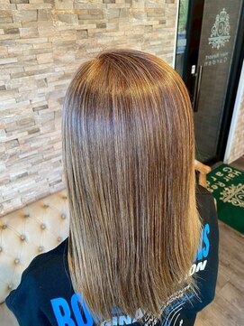 ヘアーリゾートガーデン 南柏店(Hair Resort Garden) シークレットハイライト×プラチナベージュ