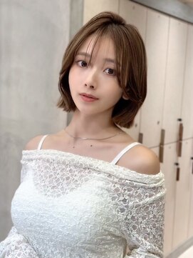 ロンドイディールバンダイ 新潟万代(Lond ideal) タッセルボブ×アッシュベージュ