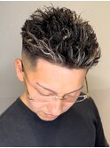 【ホワイトメッシュリバースパーマ】