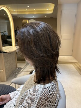 リリー 鷺沼店(RILLY) 〈キシタクヘアー〉ミディアムレイヤー×透明感ベージュ