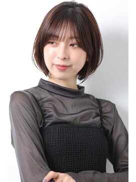 ヘアスタジオルース(HAIR STUDIO LUZ) 40代50代60代の大人ボブ/白髪ぼかしハイライト/堀江/北堀江