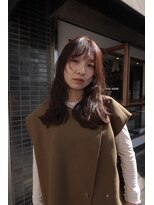 ネイヴィル(navile)&nbsp;大人柔らかくびれレイヤー×ブラウンカラー