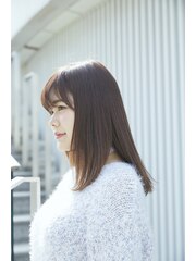 ☆透明感がたまらない！！大人可愛いナチュラルストレート♪