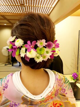 エノモト(ENOMOTO) 和風ヘア大人可愛いアレンジ◎色打掛ヘアセット 結婚式 お呼ばれ