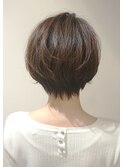 浦和ショートヘアショートカット韓国白髪ぼかし白髪染めボブ