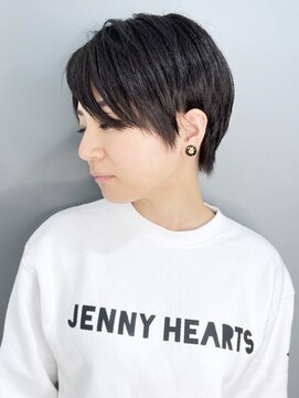 ニット 銀座(knit) 《knit銀座》大人黒髪20代30代40代ハンサムショート丸み前下がり