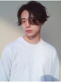 コンマヘアアップバングツーブロックマッシュ束感