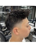 ザ フェイダーズ(The Faderz) 束感ツーブロックフェザーアップフェードアップバング73ショート