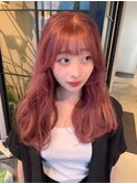 10代20代30代ピンクベージュダブルカラーブリーチ名古屋名駅