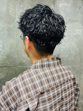 ソレイユ バイ アルフレッド(SOLEIL by alfRed) 束感アップバング メンズショート ツイストパーマ