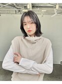レイヤーカット　外ハネボブ　大人ヘア　20代30代