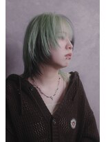 レフバイイルカ 北見(lef by ilka)&nbsp;ミントグリーン×セクションブラック