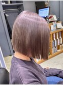 艶髪ストレートカット/カラー/ライトパープル