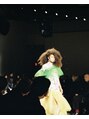 シーム 天神大名店(SEAM)&nbsp;N Yコレクションでヘアメイクしたモデルがランウェイの１枚