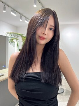 ビビバイベル(BiVi by BHEL) 三重桑名韓国レイヤーカット顔周りレイヤーボブベージュカラー