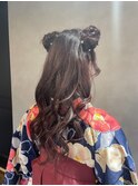 姫ハーフアップ
