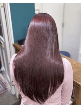 ジーテ(gite) 髪質改善ピチキュア×ピンクボルドーカラー