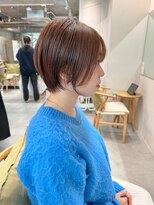 ミィ 浦和(mee)&nbsp;ハイライトカラー ピンクベージュ ウェーブカール ボブルフ 浦和