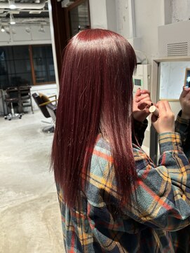 ラミエ バイ メルト 吉祥寺(lamie by melt) 【小川】レッドブラウン/つやカラー/エアリーロング