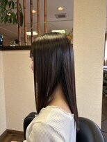 ヘアーズ はれるや(hair's) アッシュブラウンストレートロング20代30代40代50代☆大人可愛い