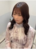 アッシュブラウン×顔まわりレイヤー