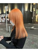 ミルクティーベージュ　韓国ヘア　ブリーチカラー