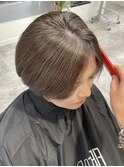 ショートカット/40代50代/白髪ぼかし/白髪染め/髪質改善【尼崎】