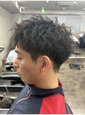 メンズスパイキーショートメンズパーマ