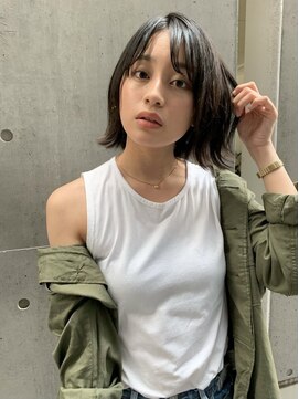 アンスール(Un Seul) ナチュラル 切りっぱなしボブ