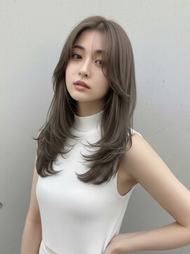 ヘアサロンエムフィス 池袋東口(HAIR SALON M Fe's) レイヤーカット/グレージュ/池袋/ブリーチ/顔まわり/透明感/学割