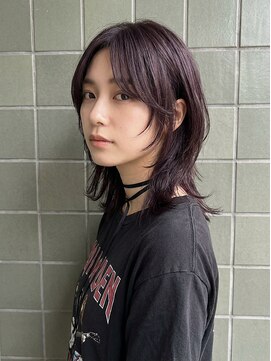 ヘアーサロン 6(hair salon) 長めバンクのウルフヘア