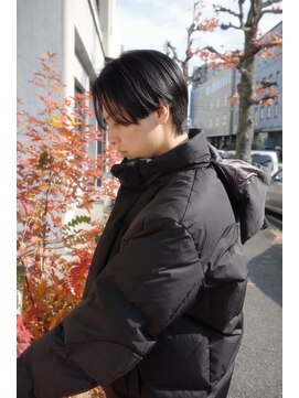 エディ(Edy) メンズセンターパートコンマバング刈り上げ韓国ヘア眉毛カット