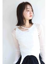 ムウ 難波(MOU)&nbsp;クールショートボブ前髪イメチェンピンクベージュ30代40代50代