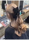 ミルクティーベージュ/ダブルカラー/横須賀