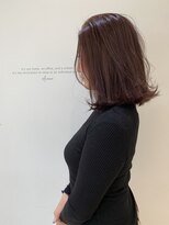 チェレ ロッソ 金剛店(Chere rosso)&nbsp;赤茶×ツヤ感×肩スレスレカット