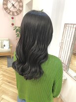 シュガー ヘアアンドネイル 仙台(SUGAR)&nbsp;【SUGAR】暗髪アッシュ小顔ブルージュグレージュミディアム