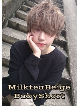 フィリア 台原店(Filea) 【ミルクティーベージュ×ベビーショート】