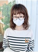 顔まわりの似合わせレイヤー×デザインパーマ