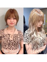 あるじゃんすー 池袋店&nbsp;ホワイトミルクティー#シールエクステ#ペールベージュ#池袋