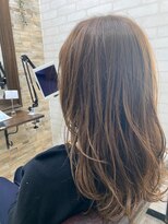 ハサミバイアトリエナガノ 千葉(8sami by atelier nagano)&nbsp;デザインカラー／レイヤーカット/ウエットヘア/オリーブベージュ
