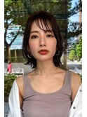 20代/30代/大人可愛い/小顔ひし形/ウルフ/ナチュラルボブ