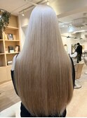 white blonde long