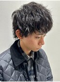 ツイストスパイラルパーママッシュメンズパーマ波巻きパーマ