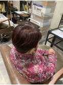 ピンク白髪ボカシ