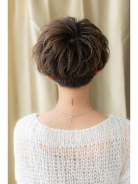 カバーヘア イヴ 戸頭店(COVER HAIR EVE) ゆるふわマッシュパーマ刈り上げショート312Y戸頭20代30代40代!